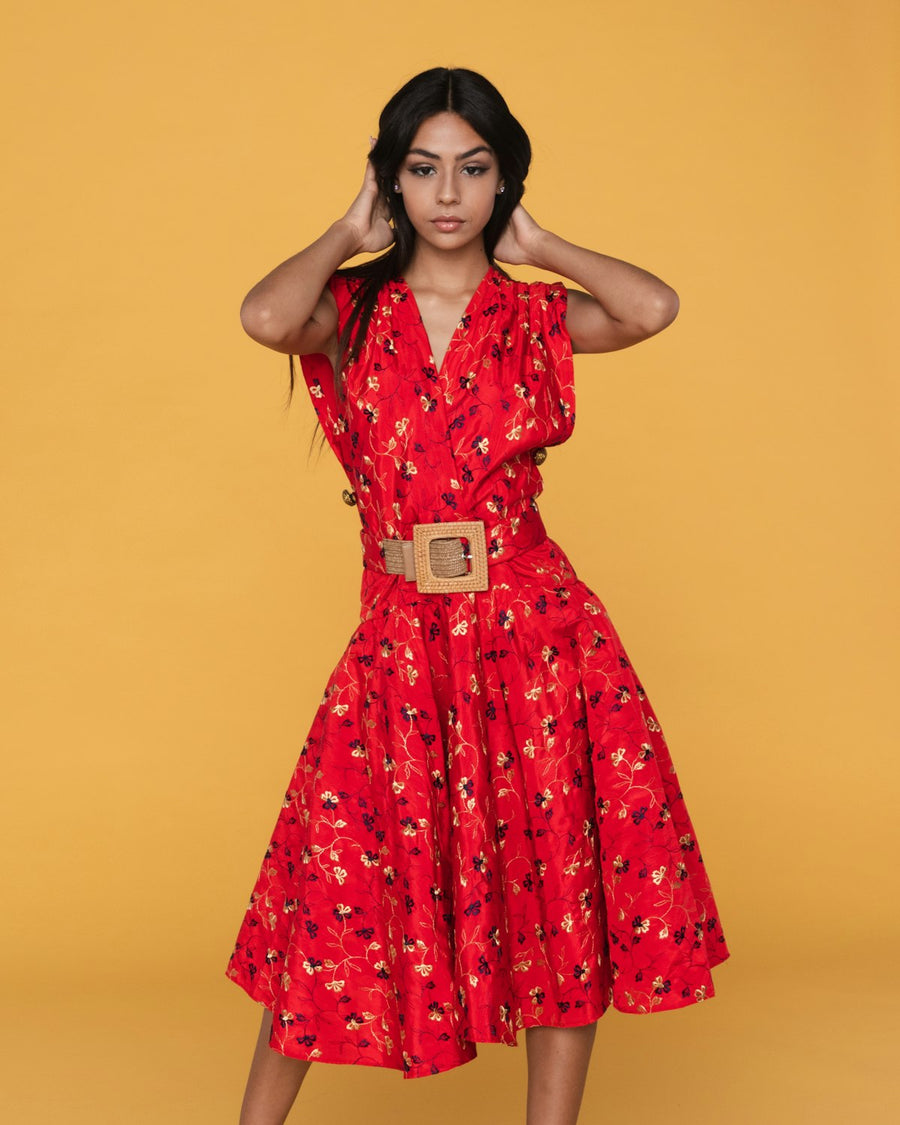 Cotton Poplin Mini Dress